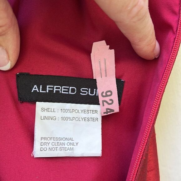 ALFRED SUNG FLOOR LENGTH PROM DRESS, Size - Picture 9 of 10